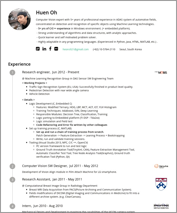 Machine Learning Experience In Java Resume
