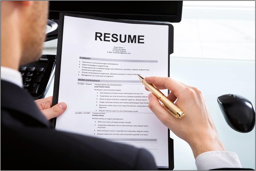 Main Points To Put On A Resume