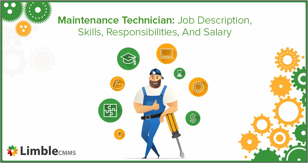Maintenance Technician Job Duties For Resume