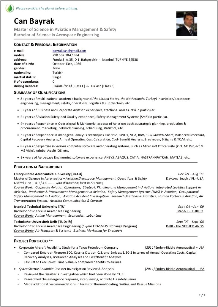 Managerial And Analytical Objective For Resume