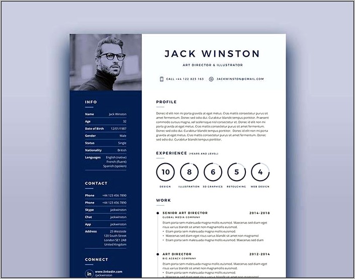 Material Style Free Resume Template & Cover Letter