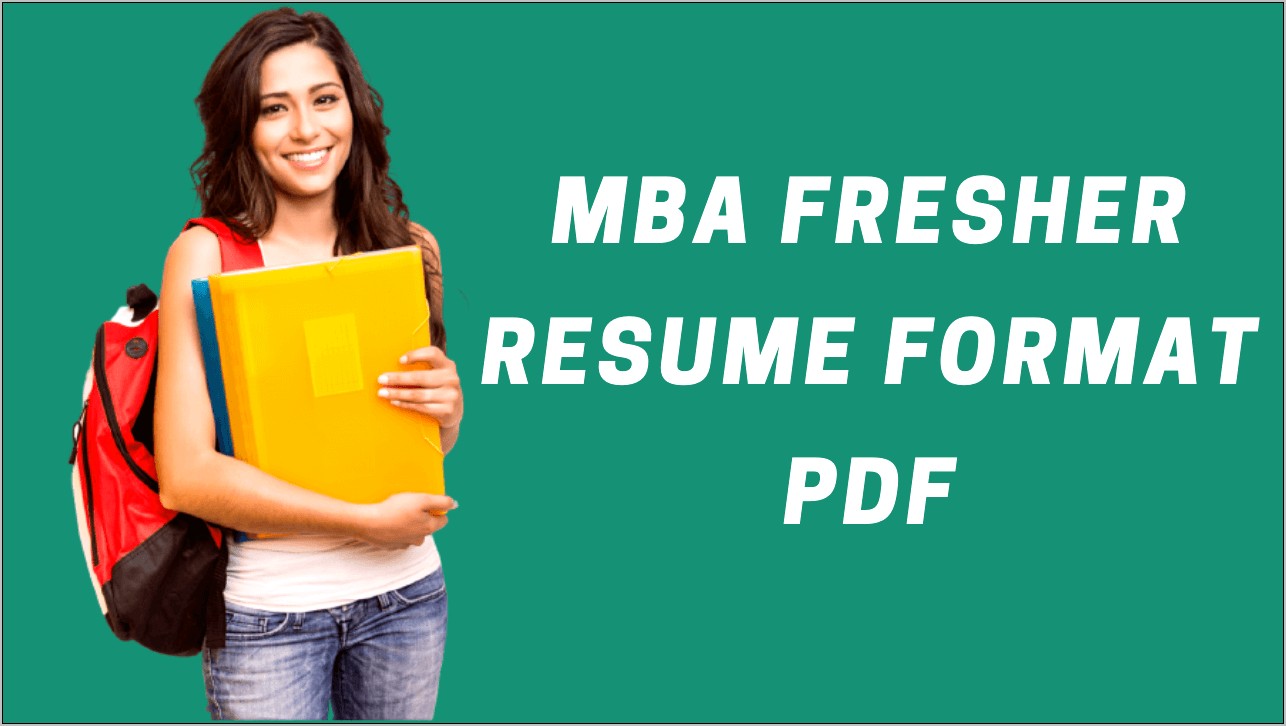 Mba Finance Fresher Resume Free Download
