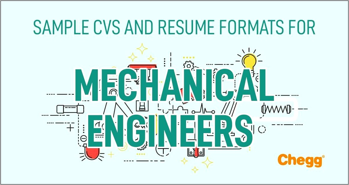 Mechanical Engineering Fresher Resume Format Free Download