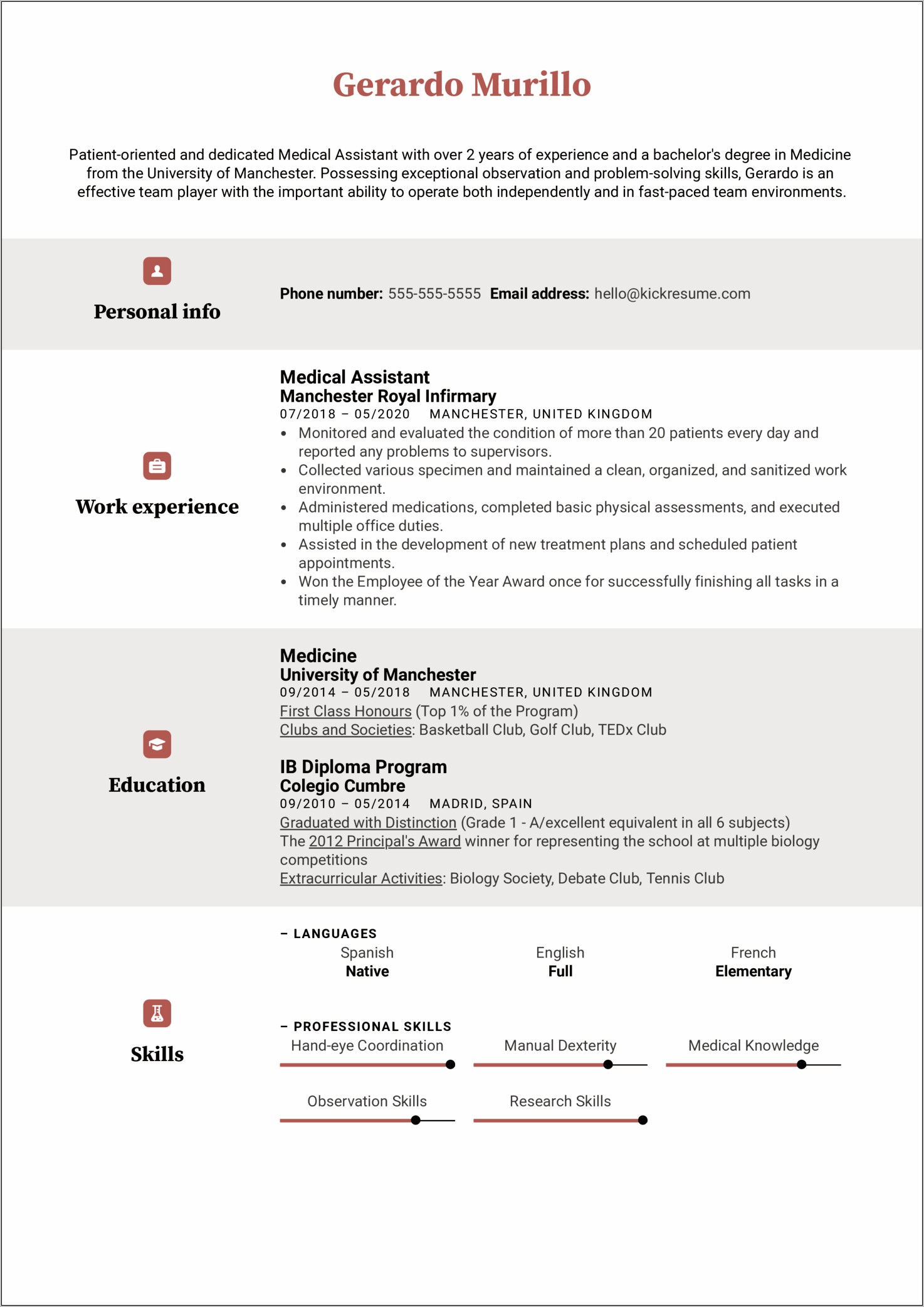 Medical Assistant Objective F Or Resume