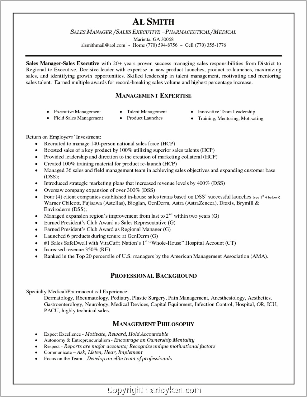 Medical Device Sales Job Description Resume