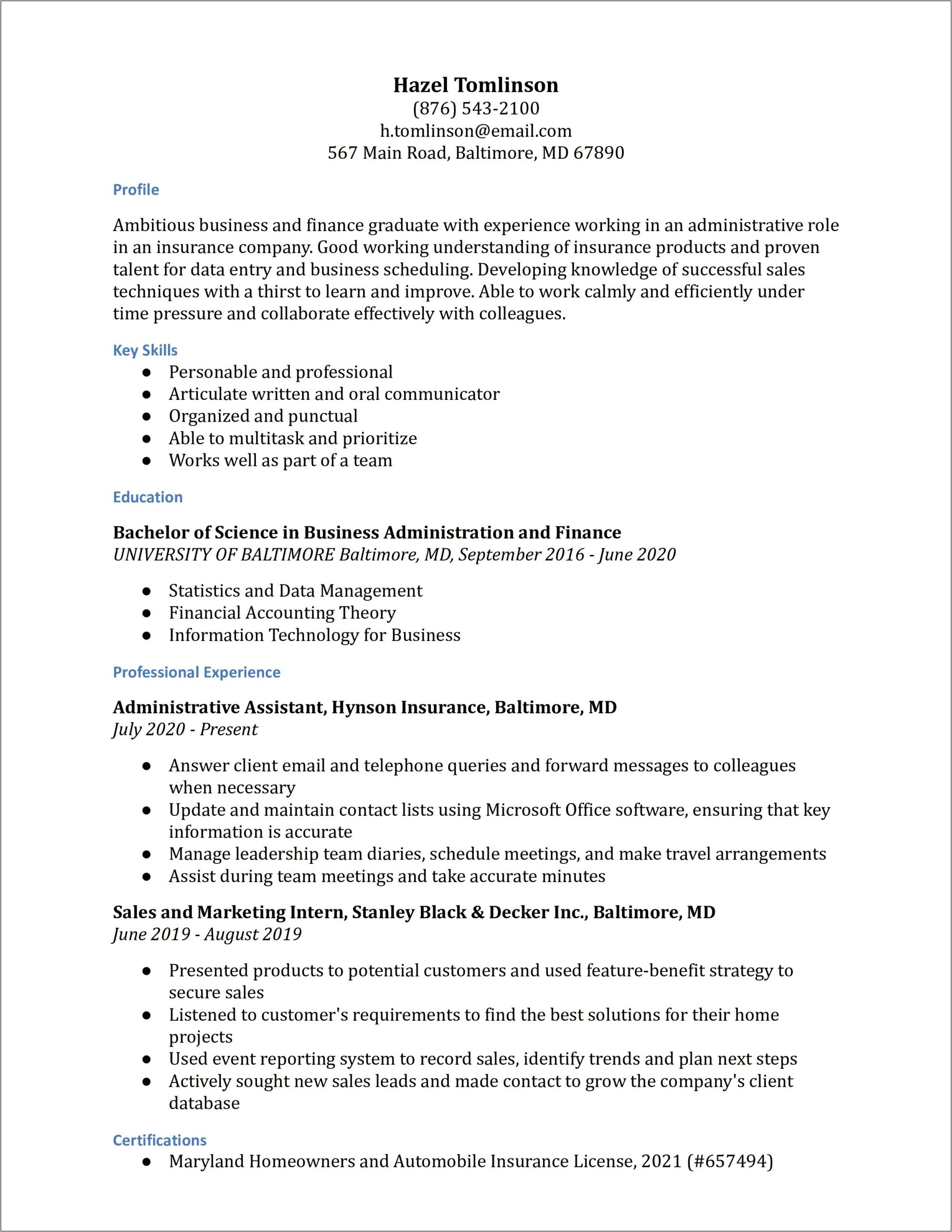 Medicare Sales Agent Job Description For Resume