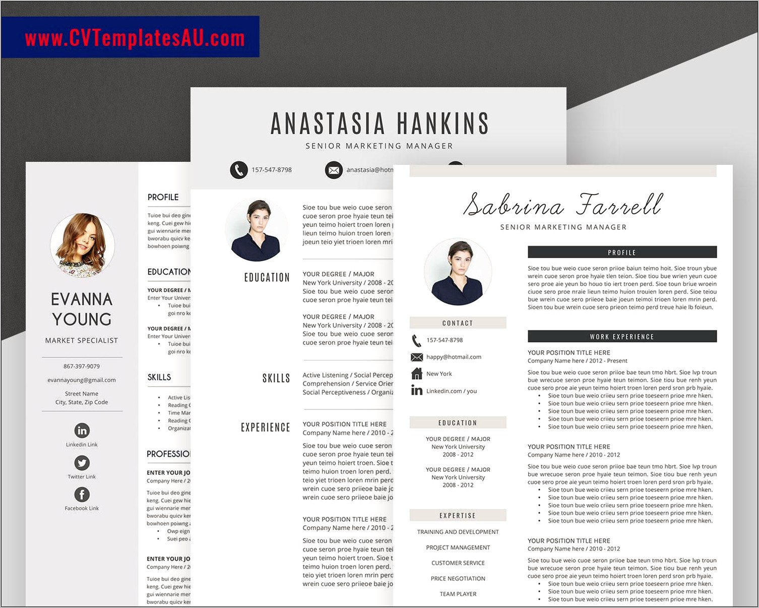 Microsoft Office Resume And Cv Templates