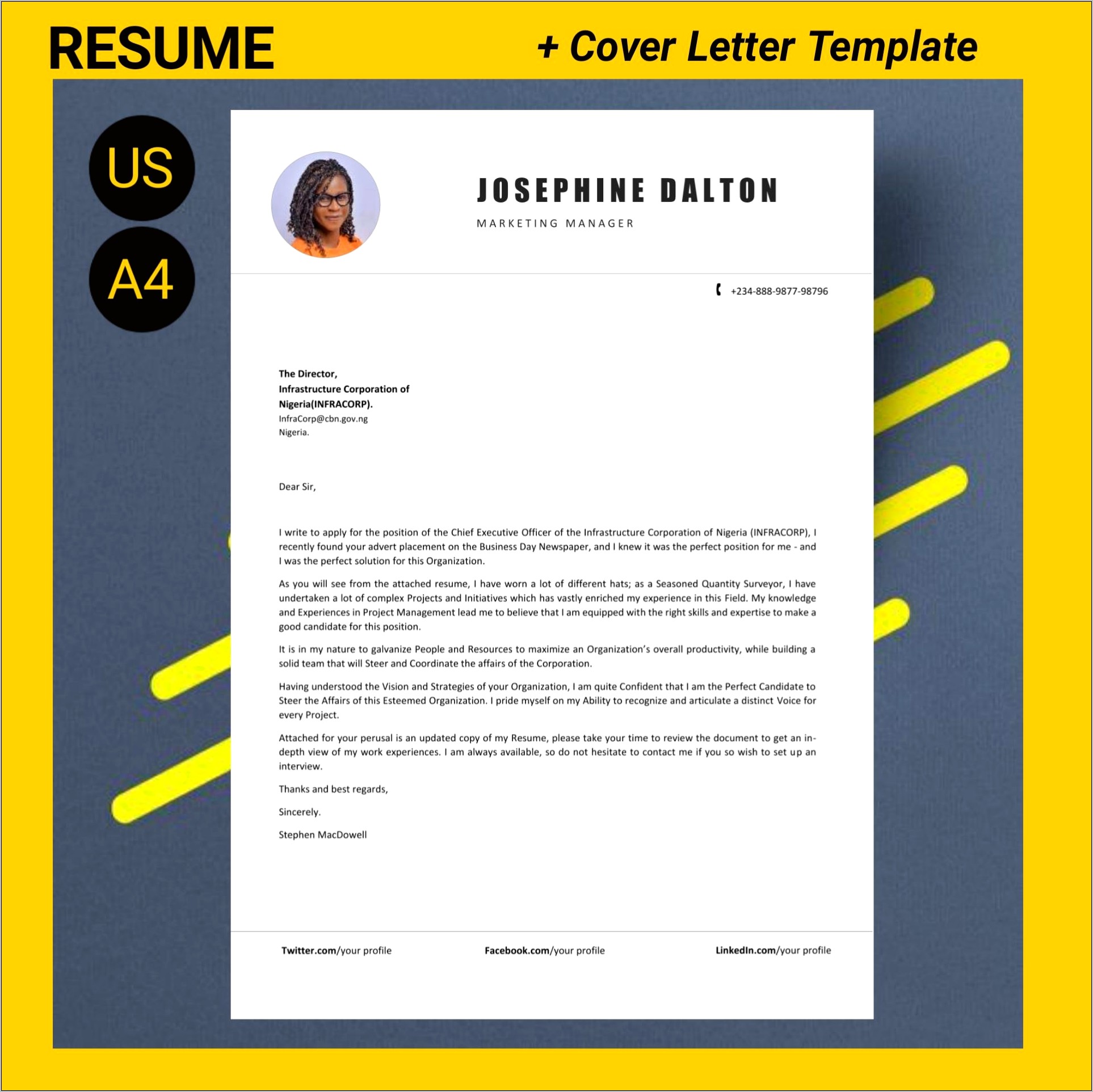 Microsoft Word Cover Letter Templates For Resume