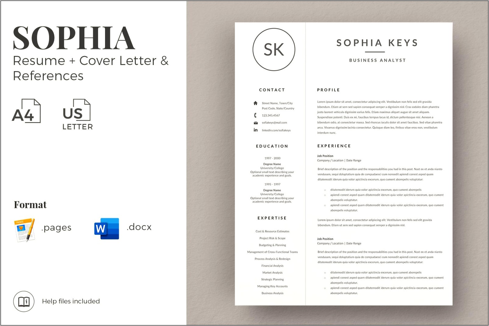 Microsoft Word Templates Resumes And Cover Letter Sets