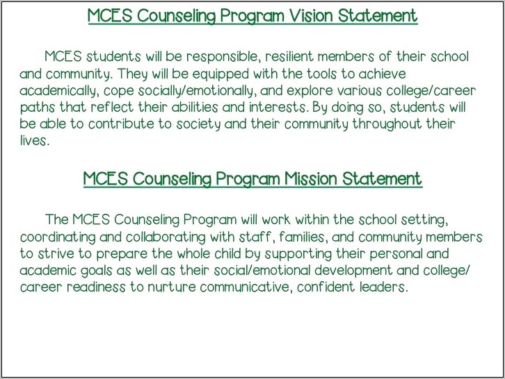 Mission Statement For Resume In Social Work
