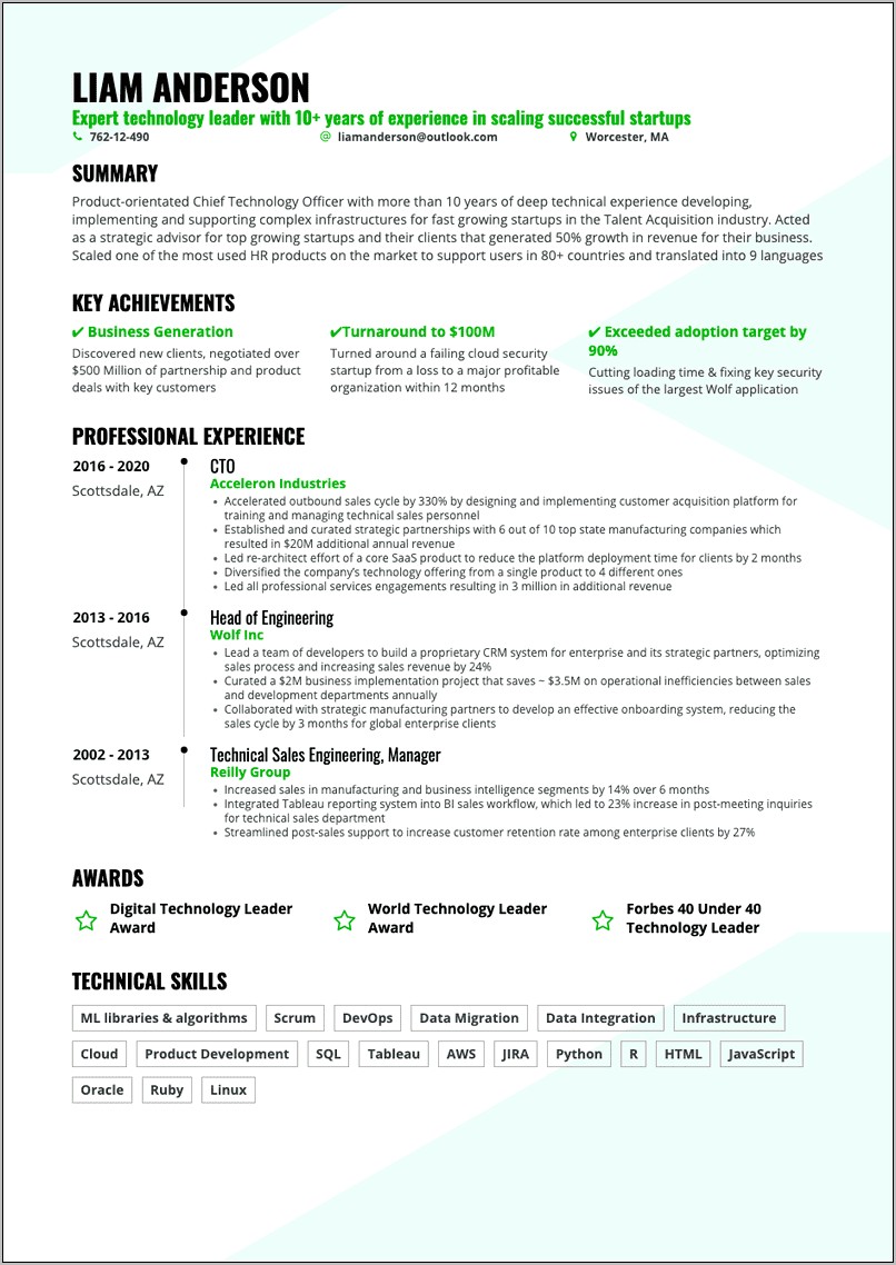 Modern But Functional Resume Template Free
