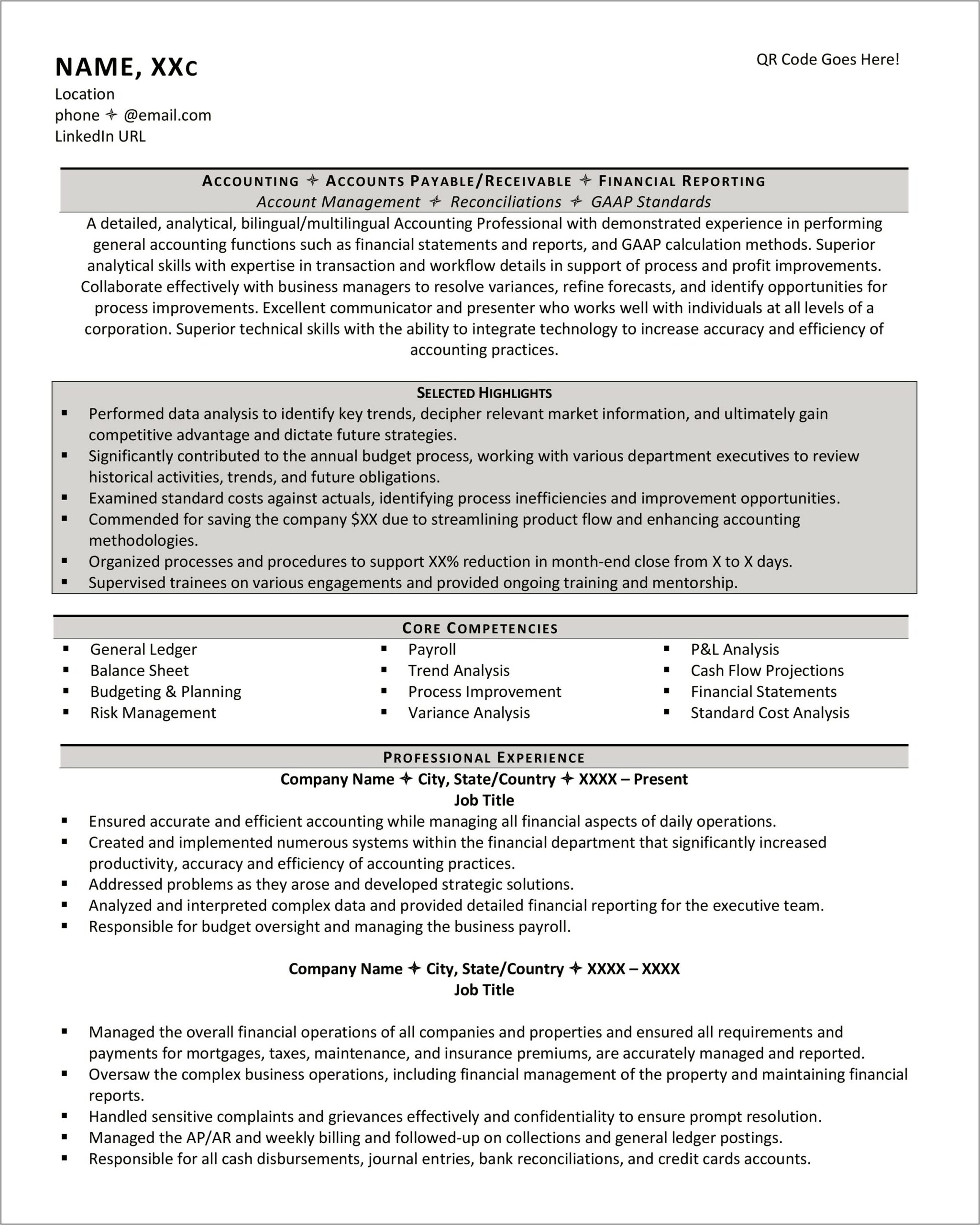Ms Word Resume Templates Two Column