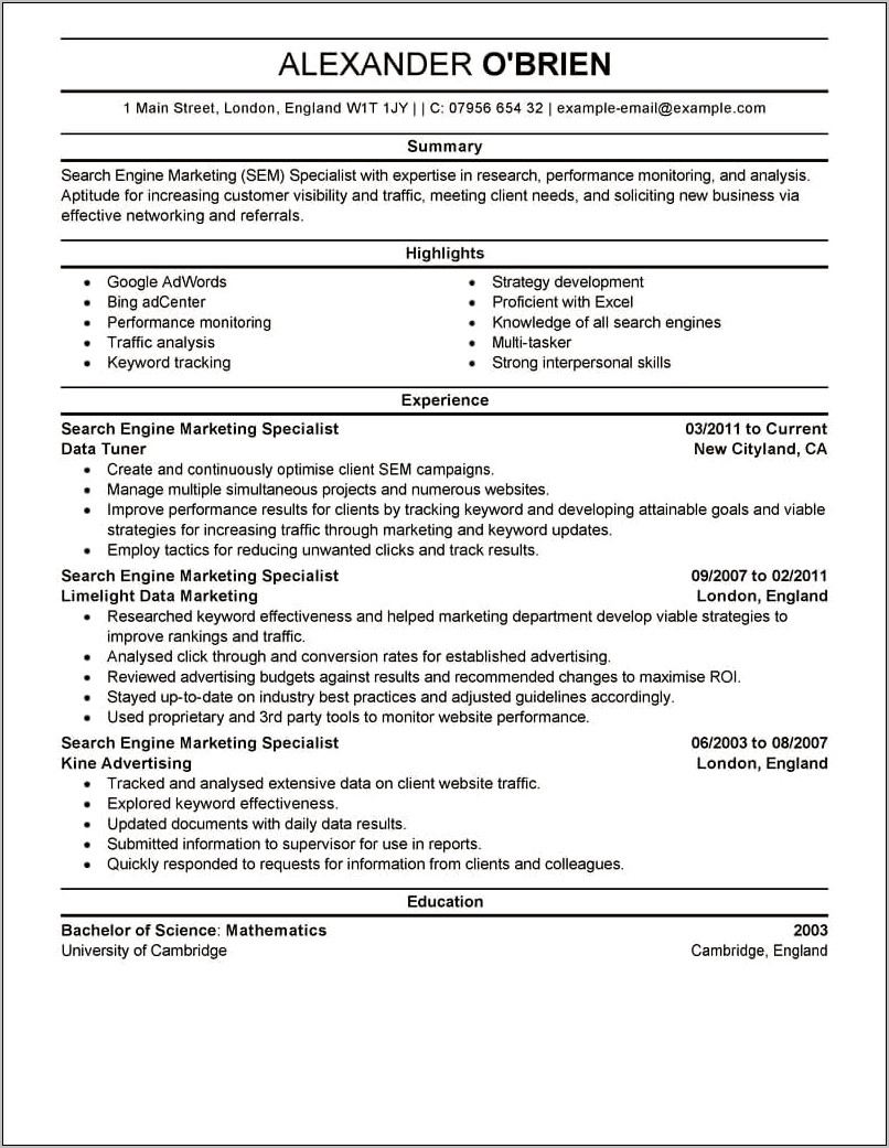 Multiple Jobs At One Company On Resume