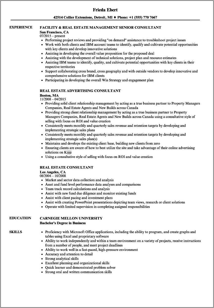 New Home Sales Consultant Resume Examples