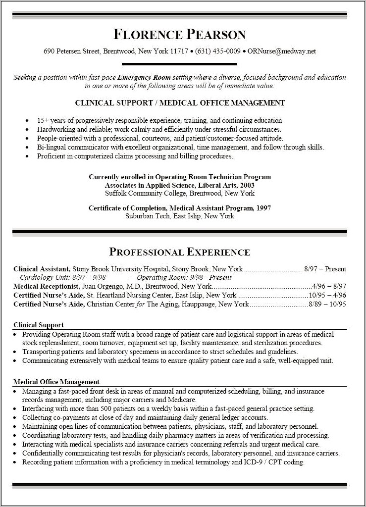 New Nurse Resume Include Job Experience Not Related