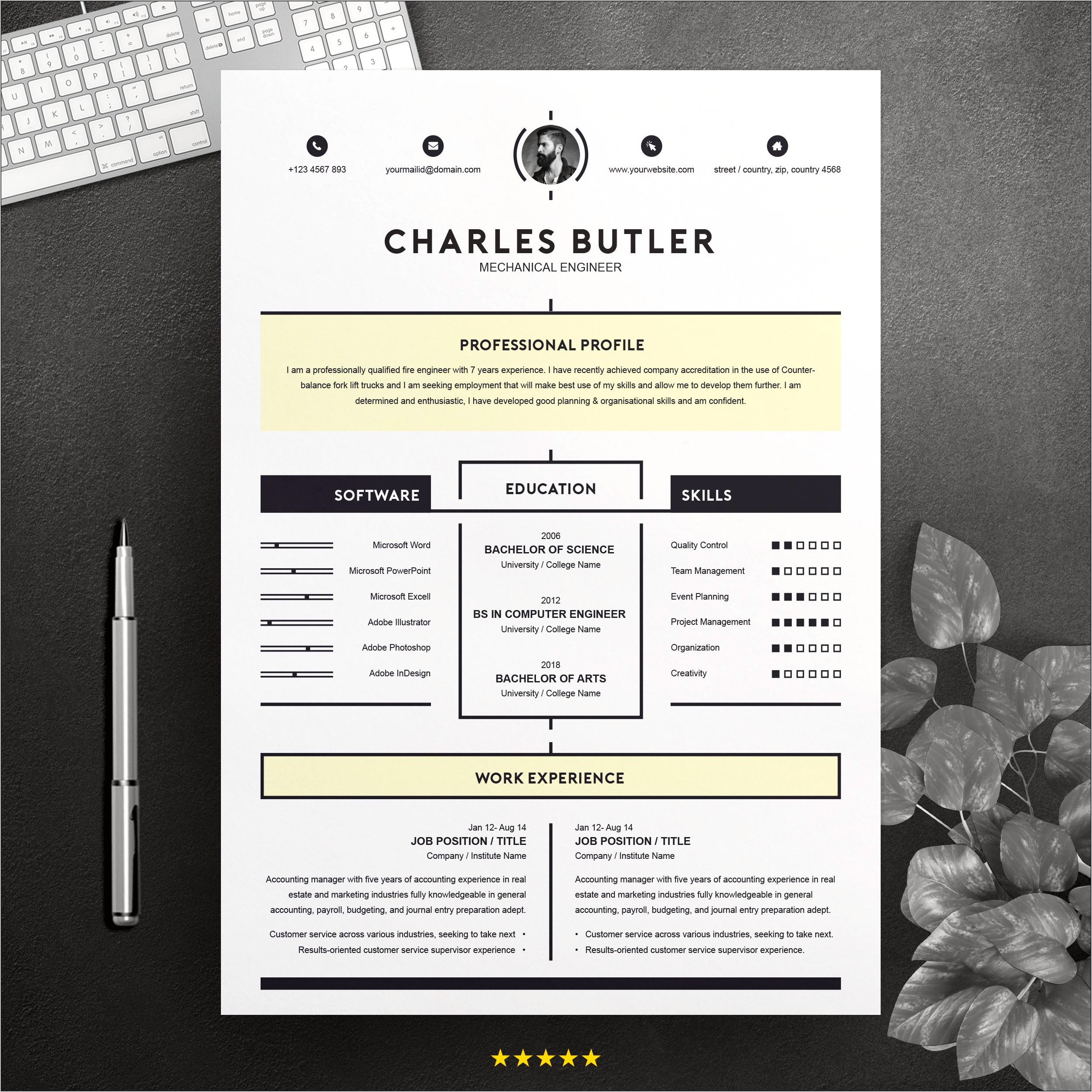 New Resume Templates 2018 Free Download