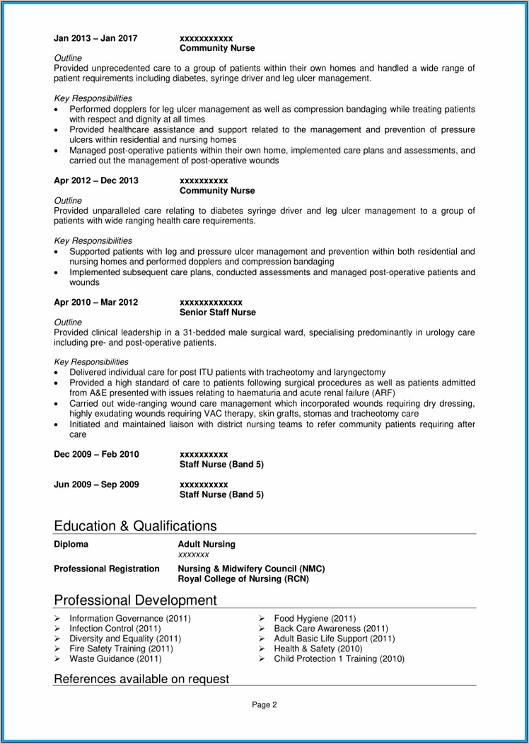 Nursing Skills And Qualifications On Resume