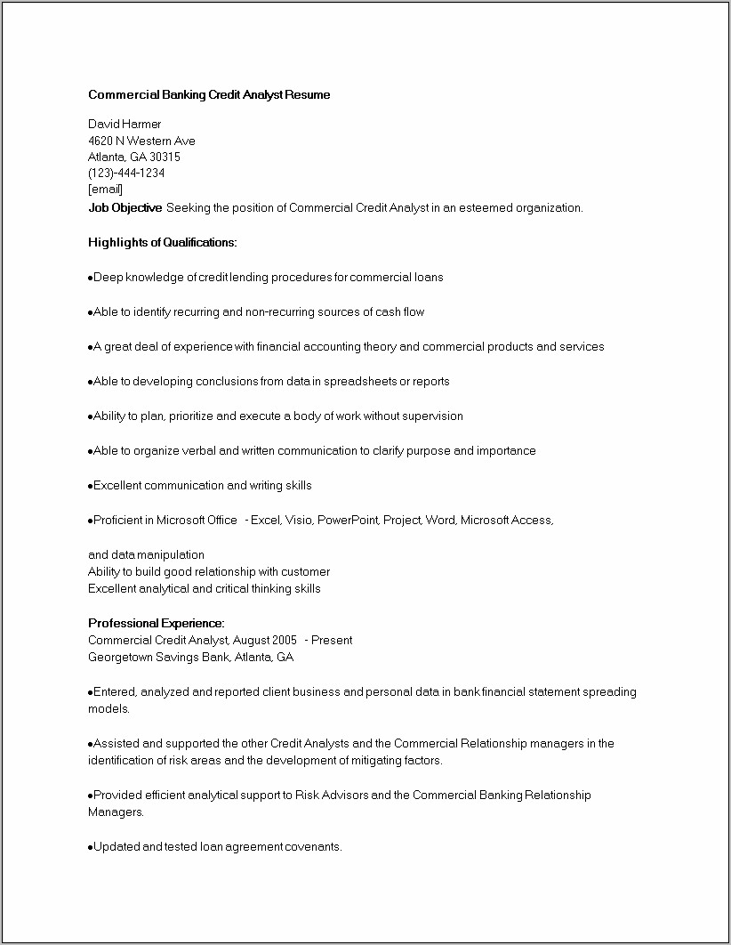 Objective Application Support Analyst Resume