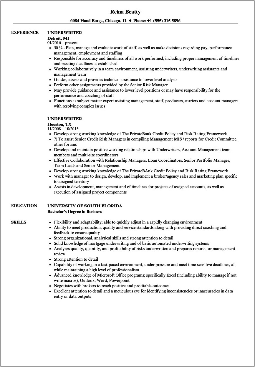 Objective In A Resume For Aetna Pharmacy