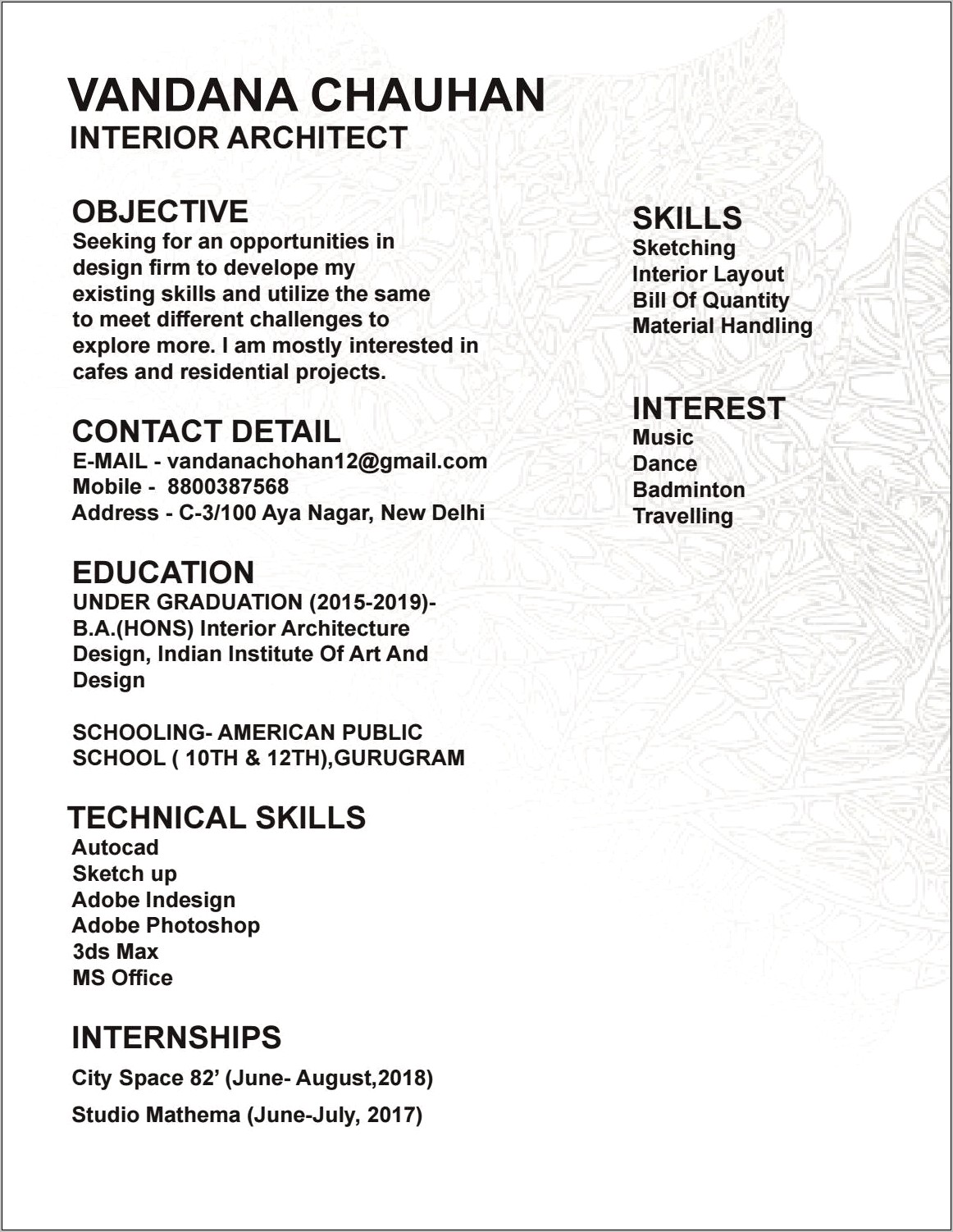 Objective Of Material Handling On Resume