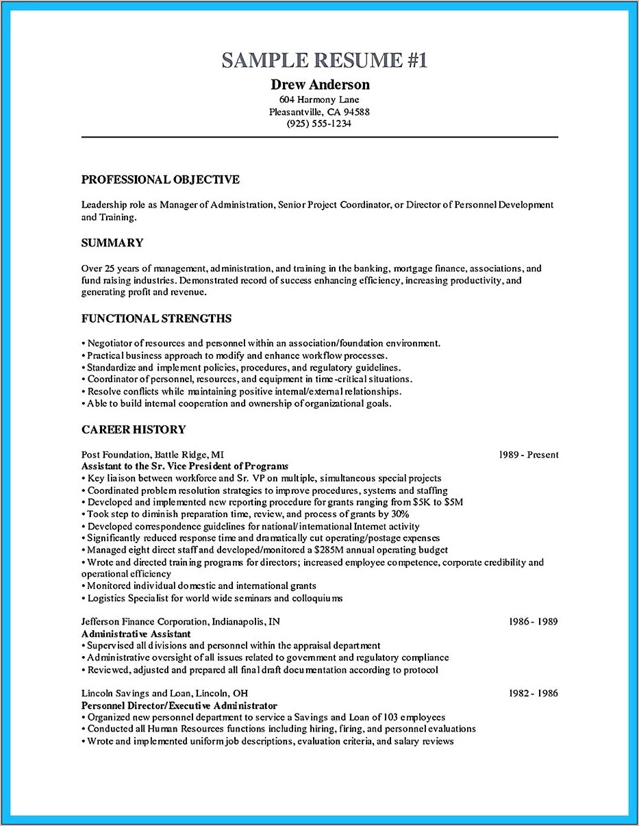Objective On Resume For Loan Assistant