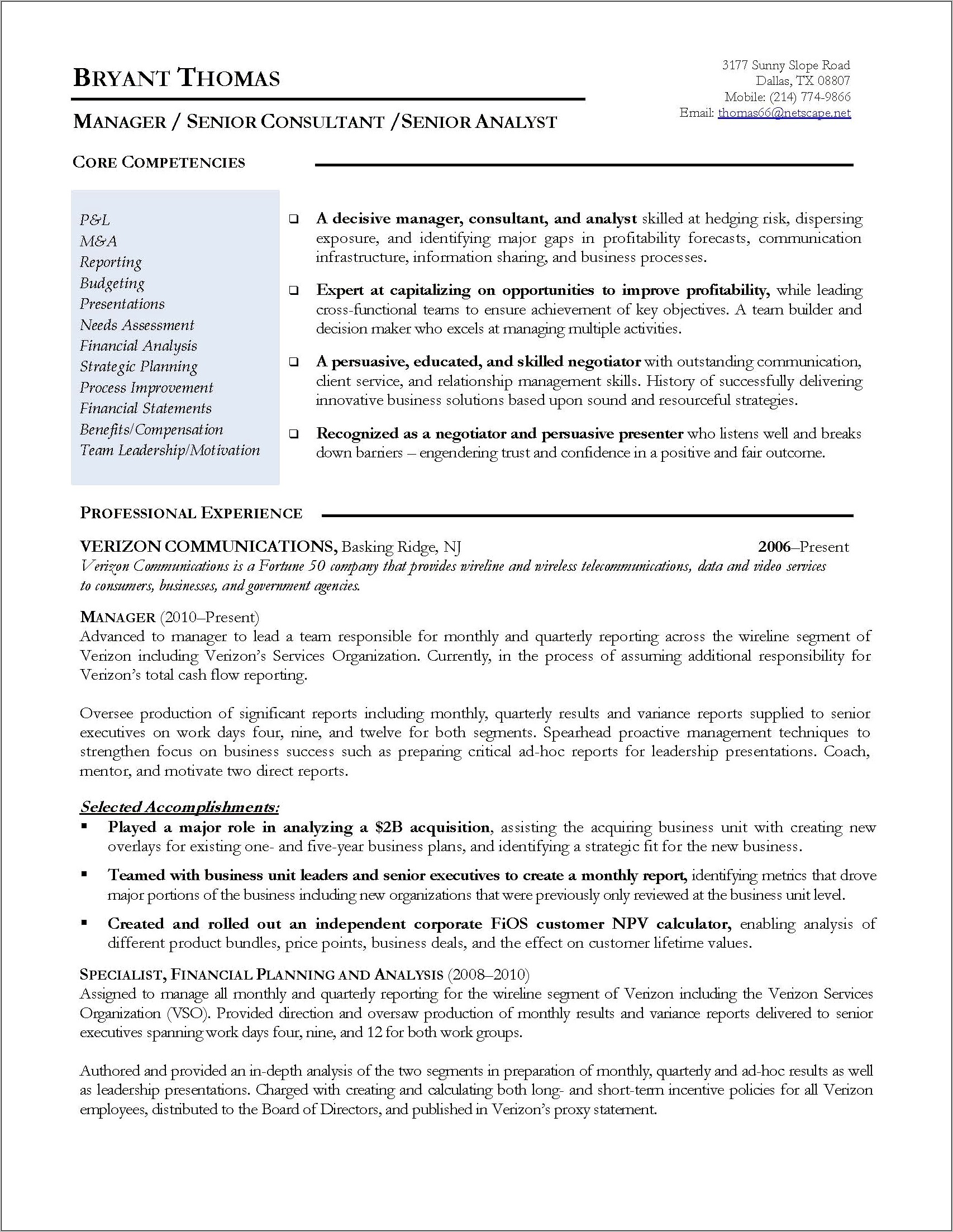 Objective On Resume For Trust Operations Manager