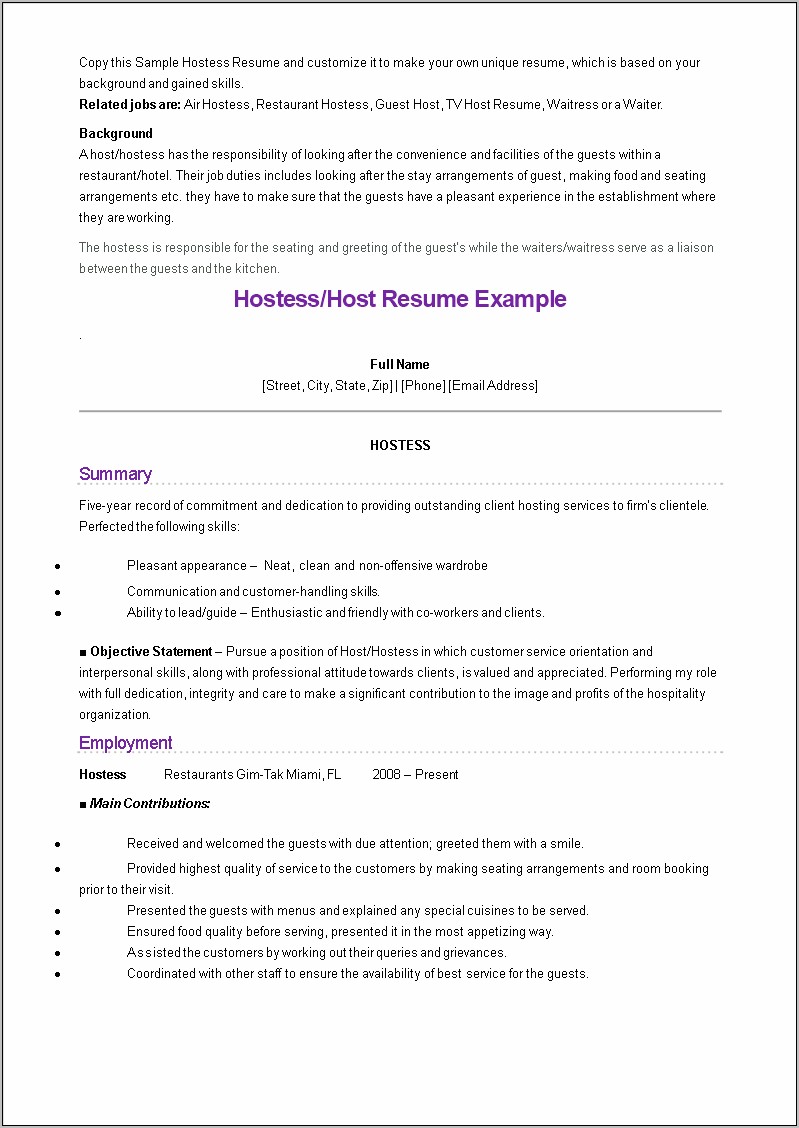Objective Statement For Non Profit Resume Examples