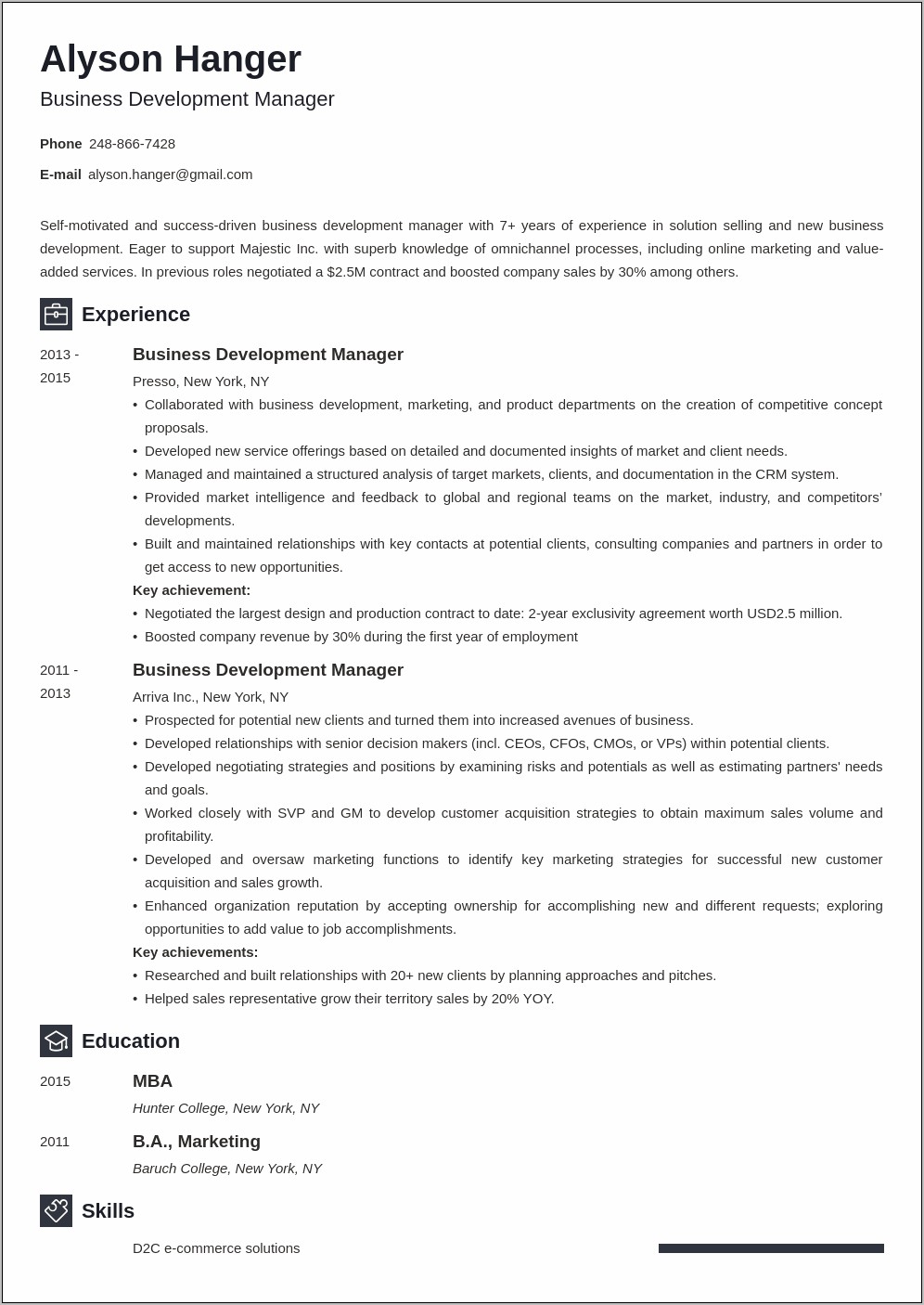 Objective Statement For Recruiter Resume Growth
