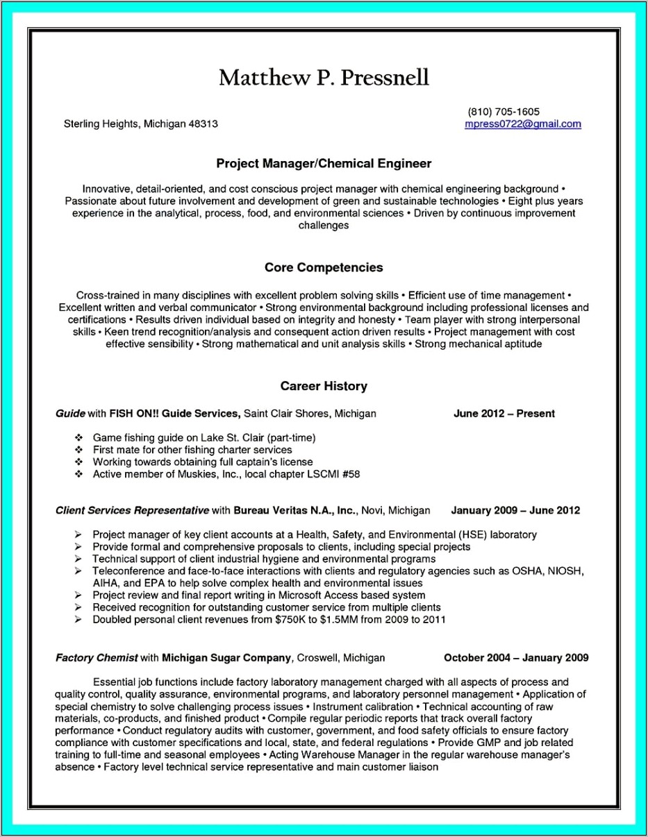 Petroleum Engineering Intern Resume Objective