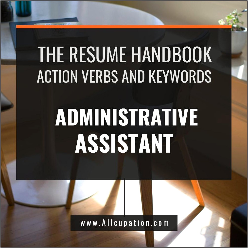 Power Words For Administrative Assistant Resume