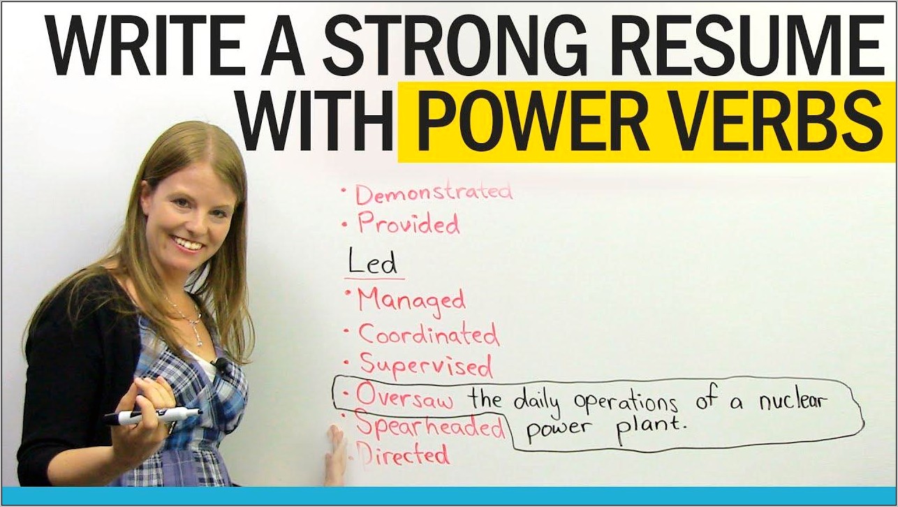 Power Words To Use For Resumes