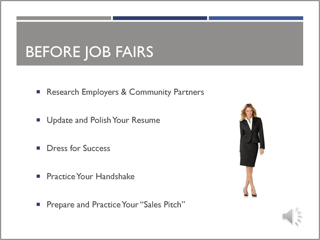 Preparing A Resume For A Job Fair