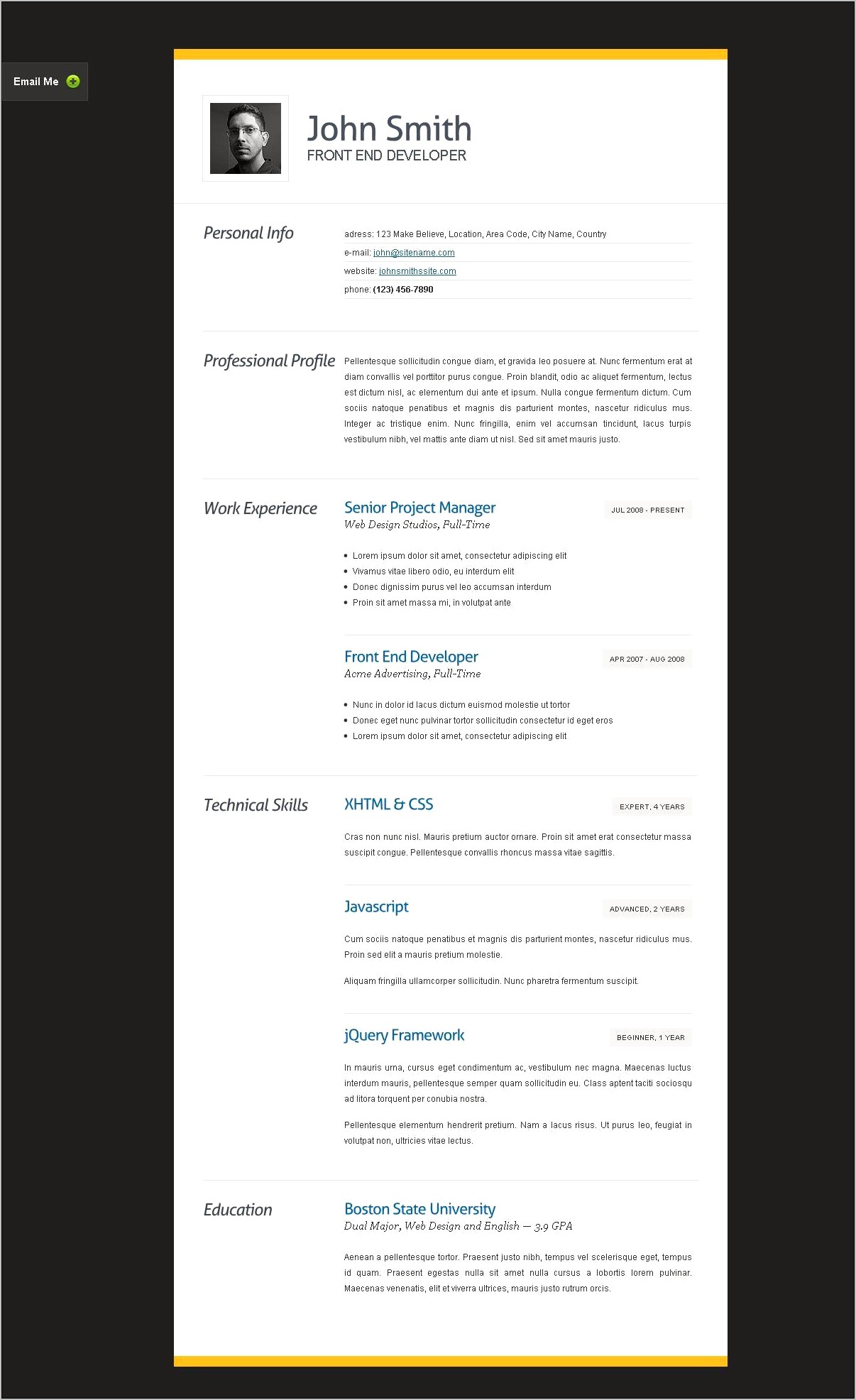 Price Chopper Front End Resume Example