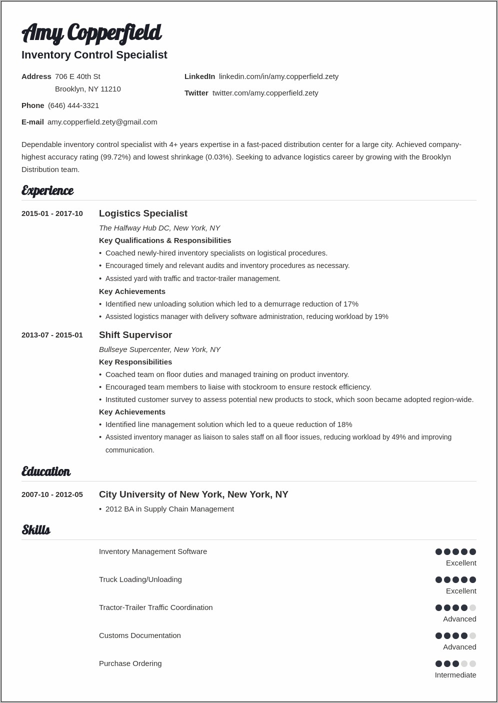 Price Scan Coordinator Job Description Resume