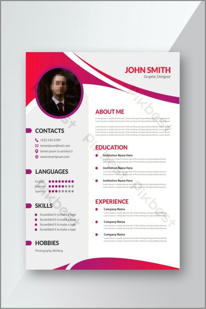 Professional Cv Resume Html Template Download