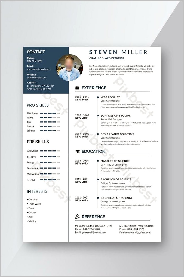 Professional Downloadable Word Document Resume Template