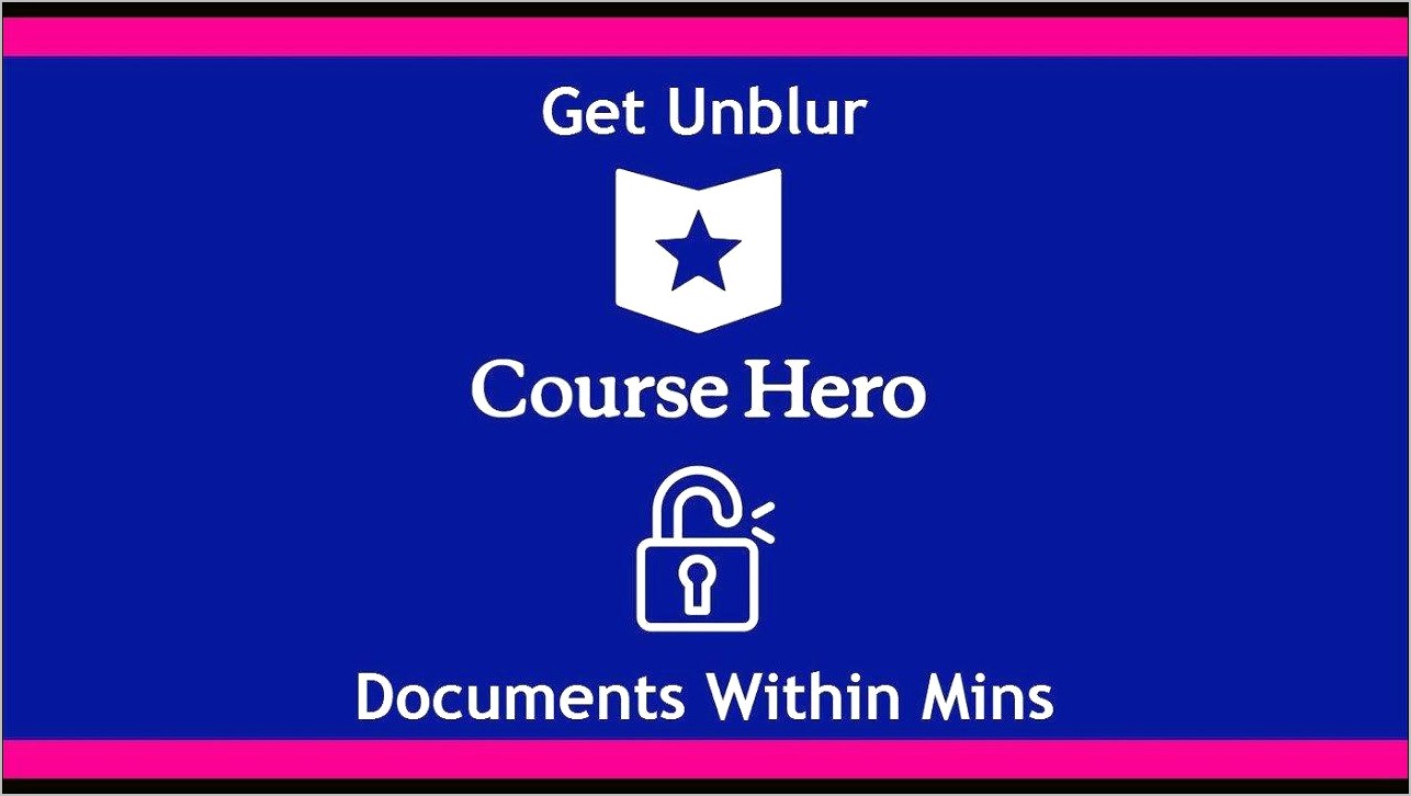Professional Resume And Cover Letter Course Hero
