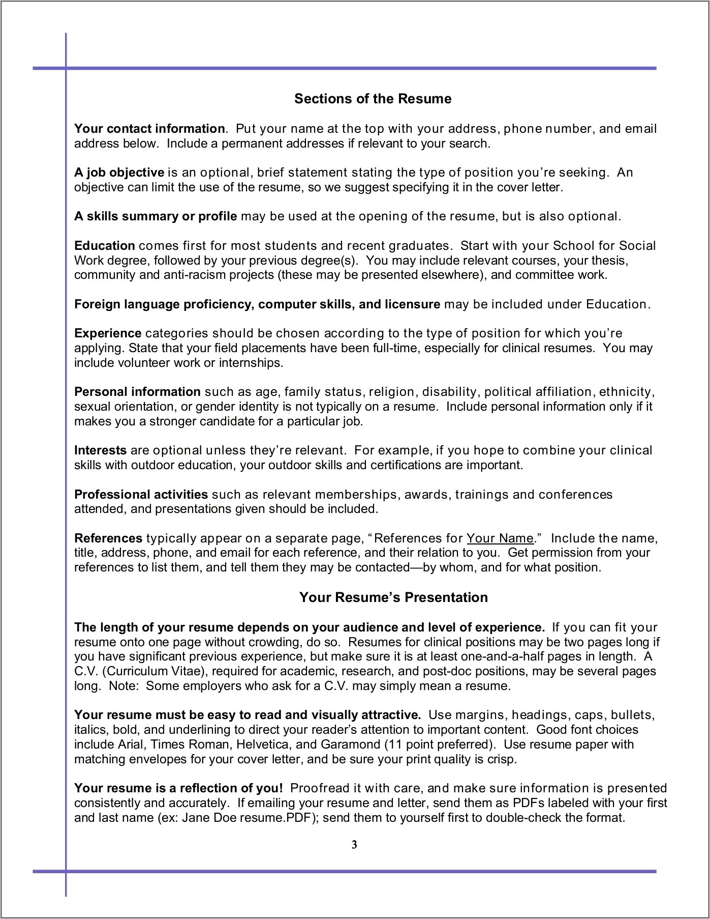 Professional Summary For Social Worker Disability Resume