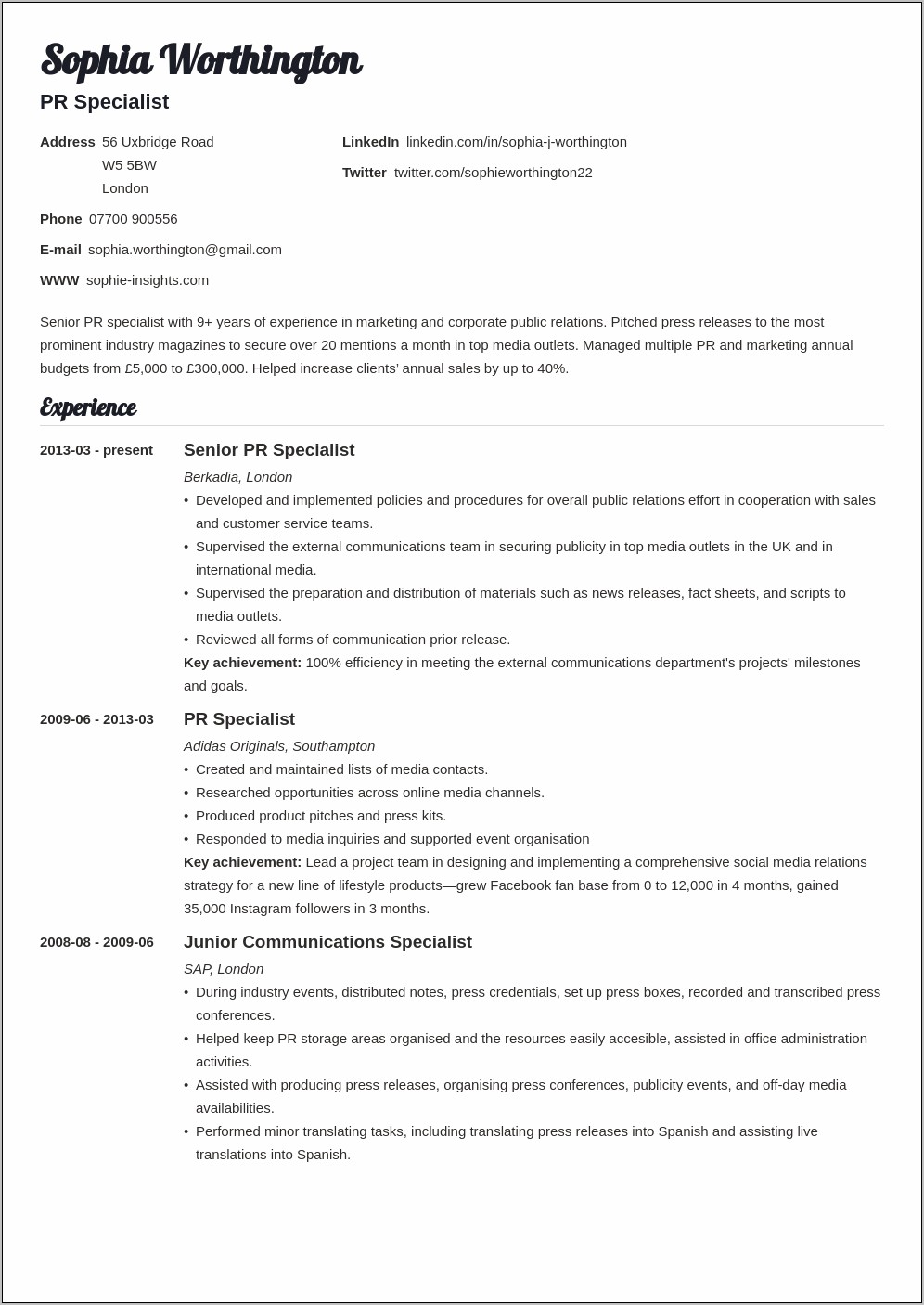 Professional Write Resume For Specific Job