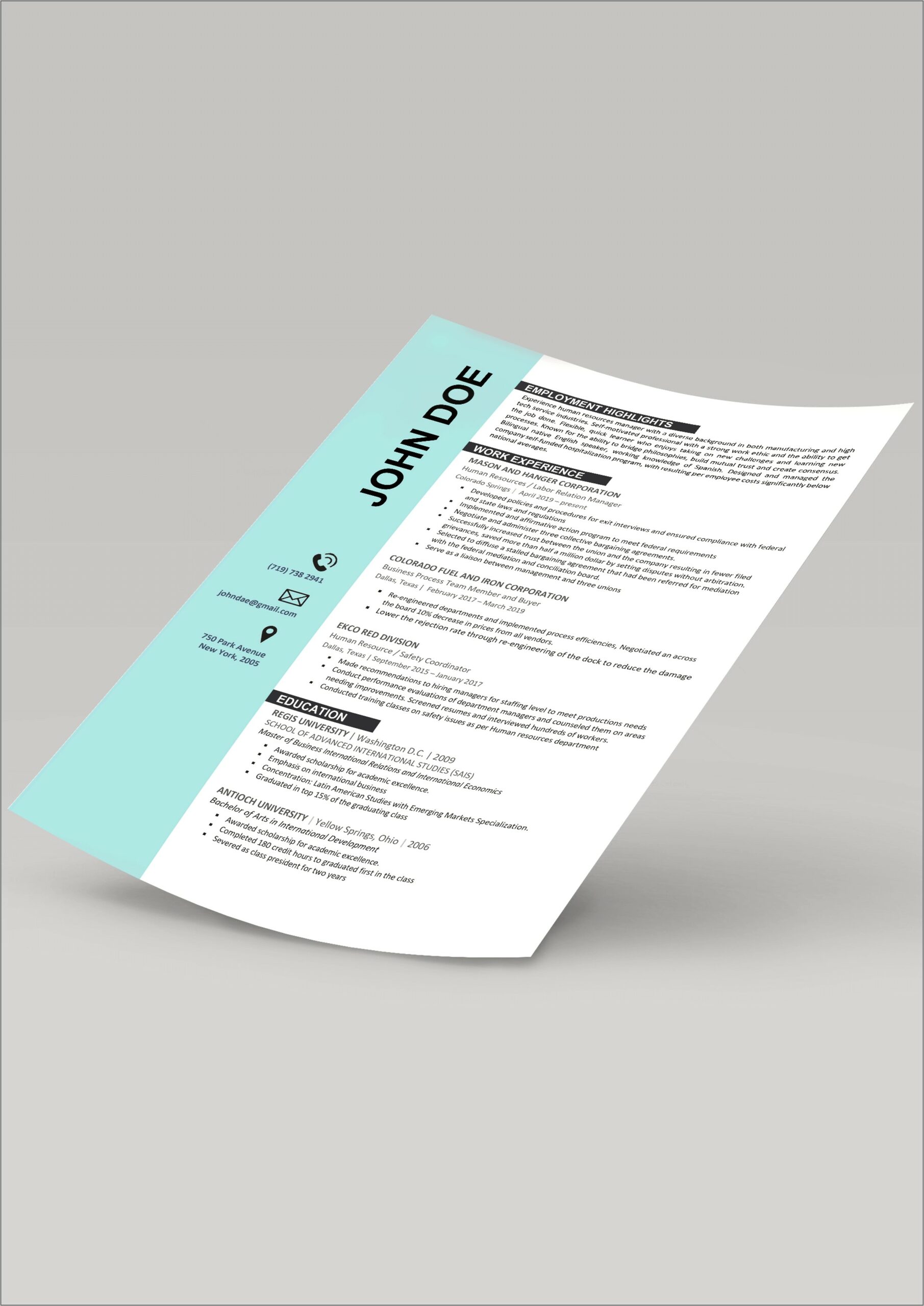 Project Manager Top Class Resume Samples 2019