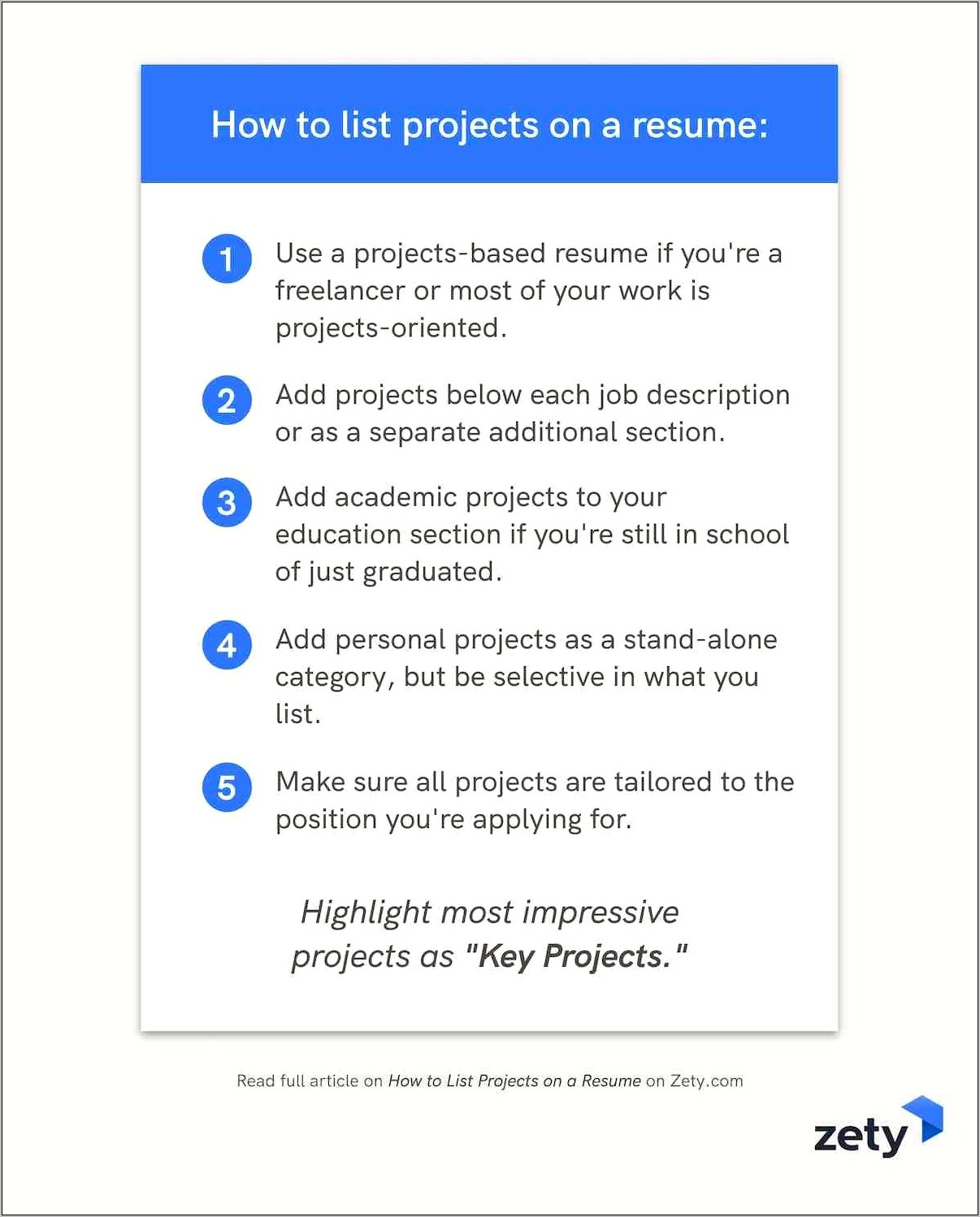 Projects To Put On A Resume