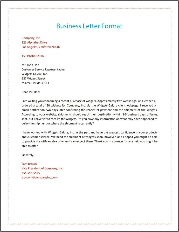 Proper Business Salutation For Resume Cover Letter