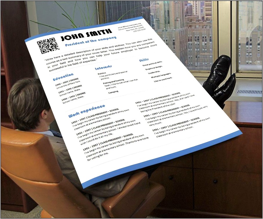 Putting A Qr Code On Resume