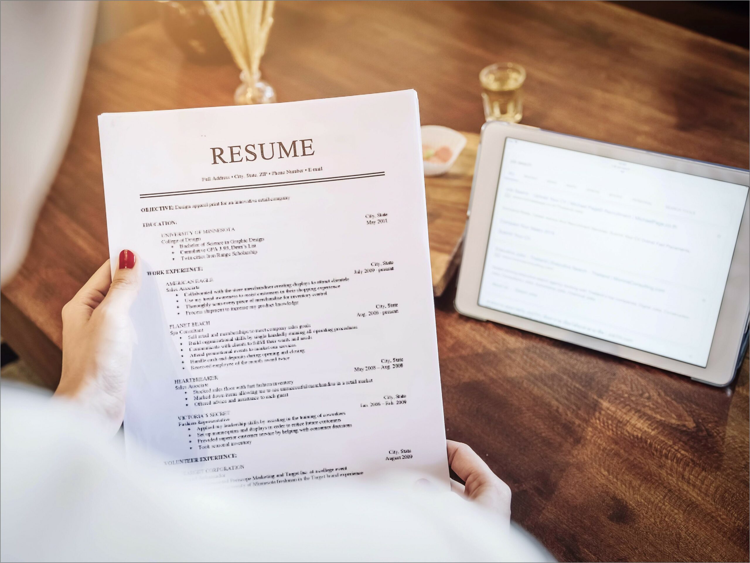 Putting A Website On A Resume
