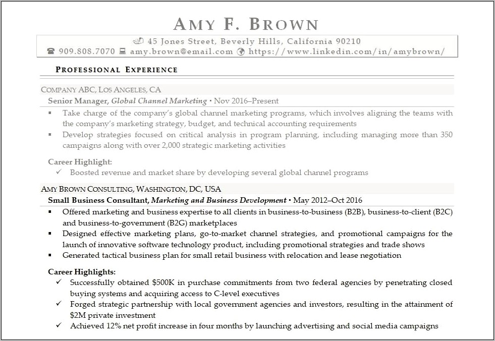 Putting Bought Out Company In Resume