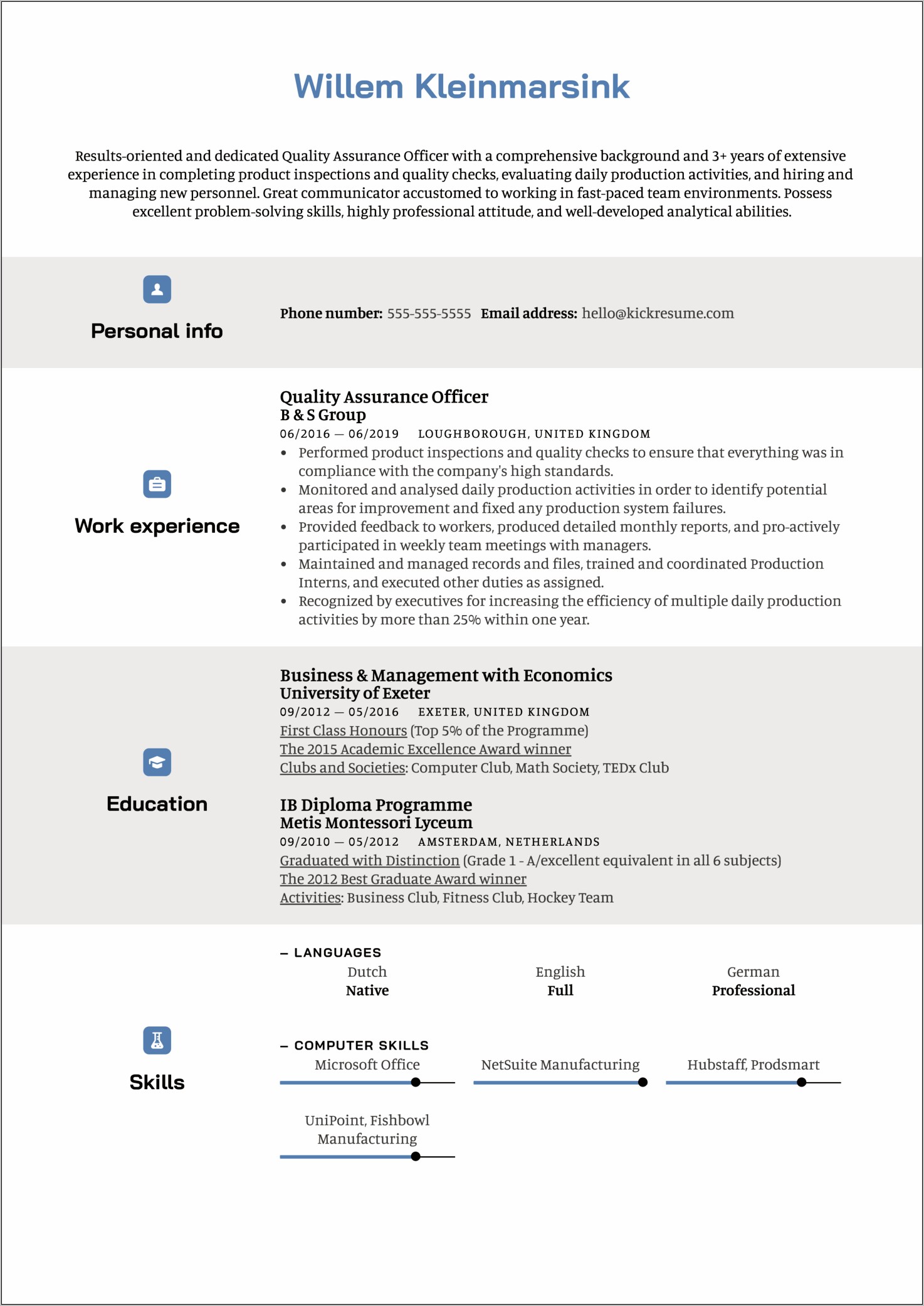 Quality Assurance Manager Objective Resume