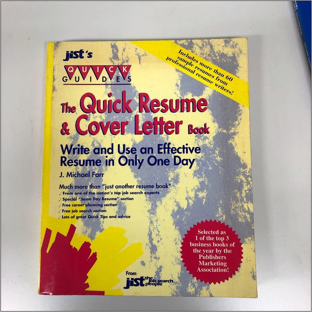 Quick Resume And Cover Letter Book