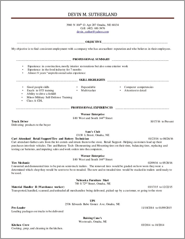 Raising Cane's Job Description Resume