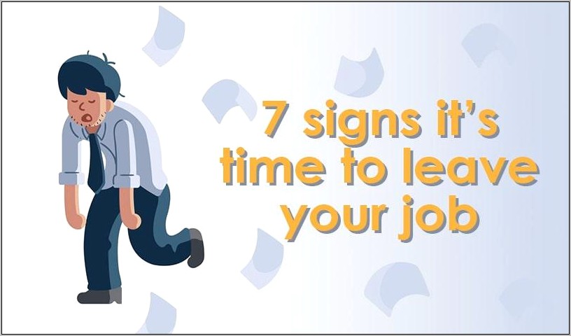 Reasons For Leaving A Job On Your Resume