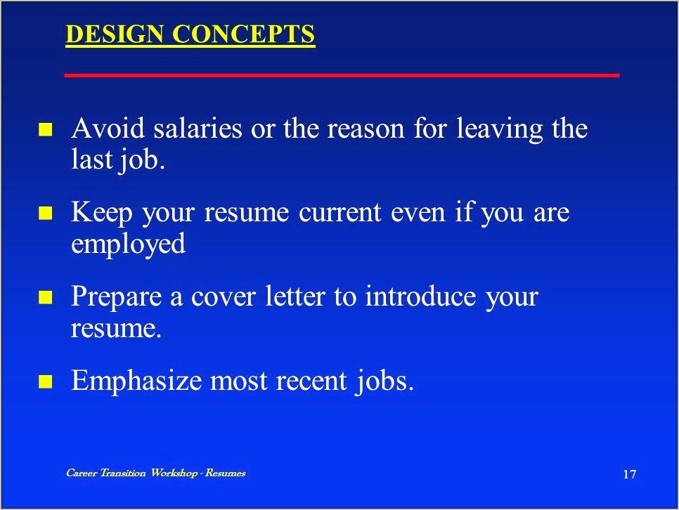 Reasons For Leaving Last Job Resume